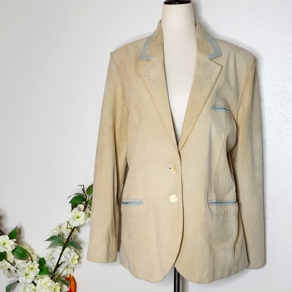 NEW Vintage Livingston Williams Lambskin Suede Women Handcraft Western Cut Coat - Picture 1 of 15